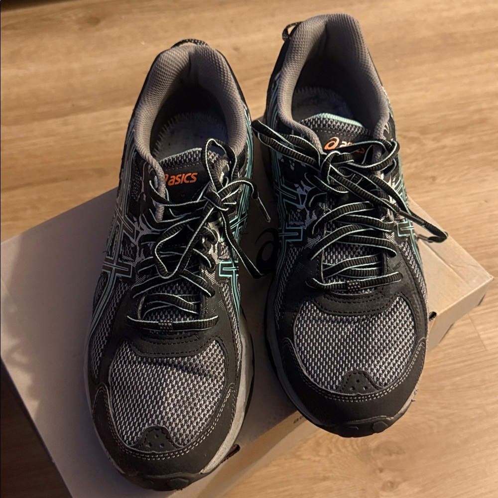 ASICS Black and Gray Athletic Sneakers